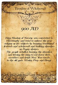 Book of Shadows: #BOS Timeline of Witchcraft, 900 AD page.
