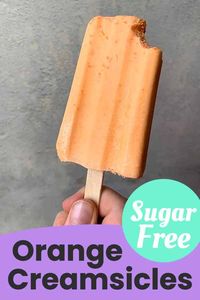 It could not be easier to make these refreshing Keto orange creamsicles. And they've got just 143 calories and 1g net carb each. There are just three ingredients: Jello, heavy whipping cream and vanilla and it takes about 5 minutes to whip them up. It's the perfect sugar-free low carb summer dessert.