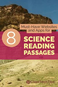 Looking for Science Reading Passages? These 6 websites and apps will take you to science short texts you can share with your students.