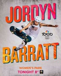Team USA regular-footed skateboarder Jordyn Barratt, 2020/2021 Tokyo Summer Olympics