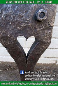 Ask for price with ID0846 on anvilsandtoolsforsale@gmail.com All pictures of all anvils on our website anvil for sale, anvils, blacksmith, blacksmiths, blacksmithing, antique tools, tool collector, swage block, stake, cone, cutler, french pig, amboss, incudine, schmied, forgeron, forge, enclume, forged, blacksmith tools, old tools, vintage tools, handtools, iron work, vise, stake, coutellier, chamouton, hulot harmel, collection, outil ancien, outils anciens, bigorne, art populaire, enclume