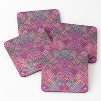 "Colored illusions Oriental Traditional Moroccan Style" Coasters (Set of 4) for Sale by Arteresting | Redbubble