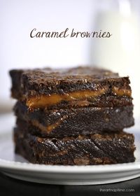 Chocolate fudge caramel brownies I Heart Nap Time | I Heart Nap Time - Easy recipes, DIY crafts, Homemaking