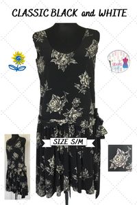 Cocktail Dress Little Black Dress Floral Dress Drop Waist - Etsy Canada
