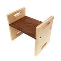 Encourage child involvement and independence with this modern step stool from Little Sapling Toys. Made with solid Maple and Walnut wood, this sturdy stool can be flipped over for twice the uses. Children can carry the four pound stool with ease and the flared base helps keep the stool upright and safe. 200 lb capacity 10 tall 8 wide 11.5 long The step is 7 high one way and 3.75 high when flipped over. Personalization Add the little ones name for an especially distinctive gift. *Please spe...