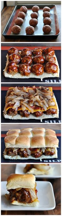 Smokey Mesquite BBQ Meatball Sliders Recipe