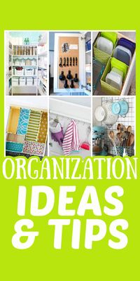 We've compiled 30 + organization ideas to help you feel more organized and accomplished throughout the day. Keep your home tidy with these awesome tips! #organizing #organization #organizingideas #getorganized #organizedhome #organizingtips #craftsbyamanda