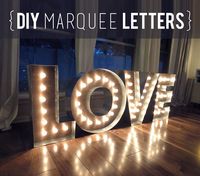 Makin’ Loooooove… COMPLETE! {DIY Marquee Letters} - Evan & Katelyn