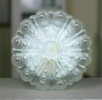 60er 70er Jahre Lampe Leuchte Wandlampe Plafoniere Bubbleglas Space Age Design