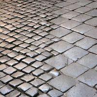 Variations of scale - Roman paving stones