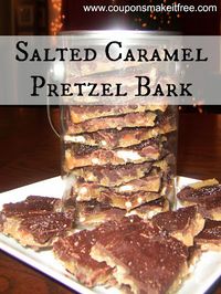 Coupons Make it Free Blog: Salted Caramel Chocolate Pretzel Bark