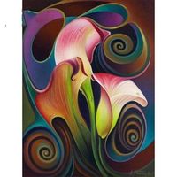 Abstract Calla - DIY 5D Diamond Painting - Full Drill-EasyWhim