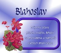 Blahoslav - prianie k meninám