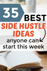 Best side hustle ideas to start this week and grow your income. Make more money to apply to savings and plan towards financial freedom. Side hustle and maybe even start your own business with these tips!#sidehustleideas #bestsidehustles #sidehustles #makemoney #growwealth #wealthmindset #sidehustle #entrepreneurship