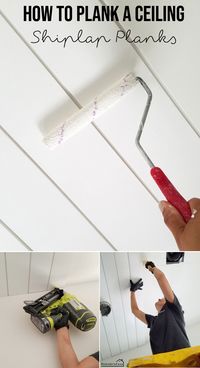 How to plank a ceiling - DIY Shiplap ceiling