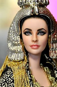 Elizabeth Taylor as Cleopatra -Repaint doll by Noel Cruz