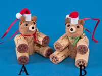 Cork Bear Ornament