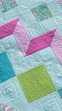 Join BERNINA Expert, Amanda Murphy, as she shows you how to quilt the fourth row of the Diamonds 2 Quilt Sampler on the blog at weallsew.com!