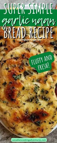 This Garlic Naan Bread Recipe is by far my favorite recipe for making homemade naan bread. It’s so soft and fluffy and fresh. It is pretty simple to make.