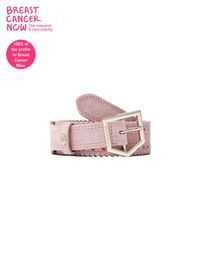 The Regina - Women's Belt - BCN Pink Suede | Fairfax & Favor