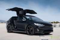 Black Tesla Model X with Carbon Fiber Sport Package by T Sportline