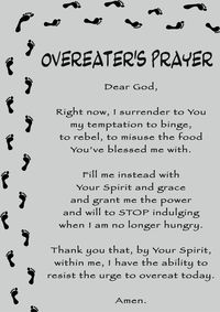 Overeater's Prayer