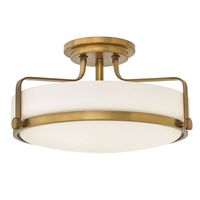Hinkley Harper Heritage Brass 18-Inch Semi Flush Mount 3643HB | Bellacor