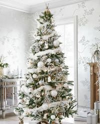 Une déco en blanc pour mon sapin de Noël | My Blog Deco