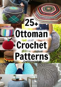 25+ Crochet Ottoman Pouf Patterns – Crochet