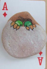 Painted Rock I think he is cute