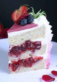Strawberry Vanilla Cake ~ Vegan - Gretchen's Vegan Bakery