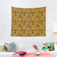 "Black & Yellow Traditional Oriental Moroccan Style Artwork" Tapestry for Sale by Arteresting | Redbubble