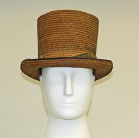 Hat Date: 1840 Culture: American or European Medium: straw