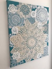 Doily Art Wall Hanging Sea Breeze Large | Etsy