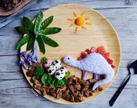Pink as a flamingo #foodart #forLiam #lunch #happymeal #flamingo #asparagus #beetroot #friedegg #mushrooms #creativefood #cutefood #forkids…