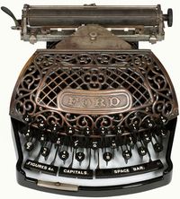 Ford typewriter c. 1895
