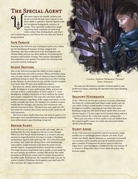 The Special Agent Rogue - Protect your VIPs with this supportive, bodyguard-themed archetype : UnearthedArcana