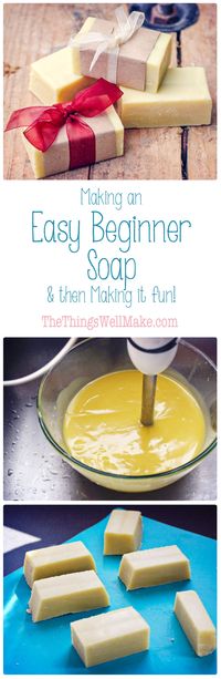 Making soap isn’t difficult. Today I’m sharing my quick and easy, basic beginner soap recipe with fun ideas for personalizing it by adding exfoliants, essential oils, etc.