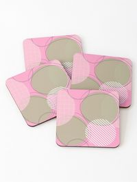 You can find these coasters at redbubble. Untersetzer mit einem Blasen-Muster in Rosa, Weiß und Salbeigrün. # coasters # Untersetzer # bubble pattern # Blasen-Muster # pink # Rosa # sage green # Salbeigrün # oliv # olive # redbubble # ninaeva #