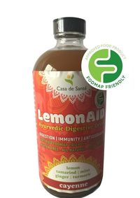 Bulk & Save! Low FODMAP Certified LemonAID Ayurvedic Digestive Drink - Cayenne (16oz, 12 pack)