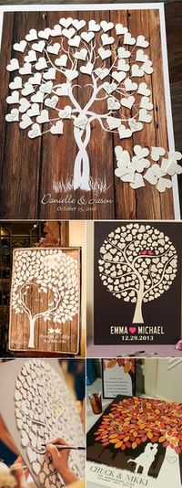 signature tree wedding guest book wedding ideas