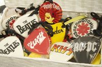 Rockstar themed birthday party via Kara's Party Ideas KarasPartyIdeas.com Pritables, cake, decor, tutorials, recipes, favors, and more! #rockstar #rockstarparty #rockandroll #rockandrollparty (12)
