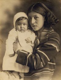 Cherokee mother and child