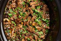 Drop six ingredients in your slow cooker in the morning, and dinner is ready when you walk in the door.