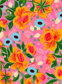 Pattern de rosas