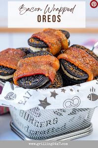 If you need a sweet and salty treat for the next tailgate or backyard cookout, you have to try these bacon wrapped Oreos.