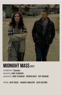 minimal polaroid series poster for midnight mass