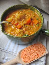 Une soupe consistante qui fait office de plat principal le soir