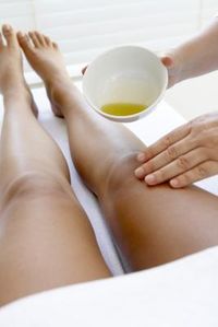 Cellulite, Castor Oil & Lymph Flow. Castor oil has been used as a laxative, pain reliever & to prevent virus, bacteria, yeast & mold growth. When castor oil is absorbed through the skin....the flow of lymph circulation increases, helping cells and tissue receive the nutrients & oxygen they need, removing the blockage & allowing lymph to freely flow again...