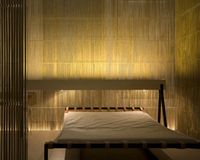installation by architect Kengo Kuma of a concept home based on traditional Japanese interiors